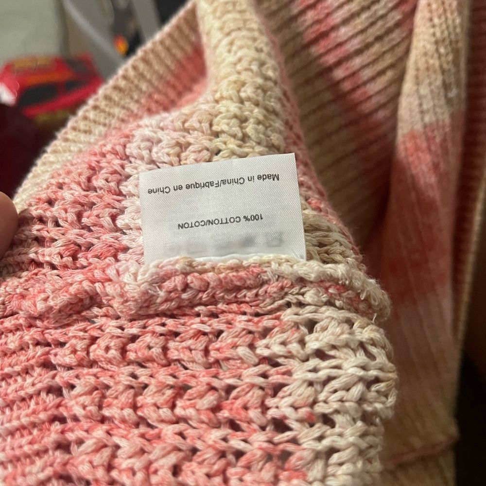 Tory Burch Erin Cardigan Pink Stripes - Picture 8 of 9